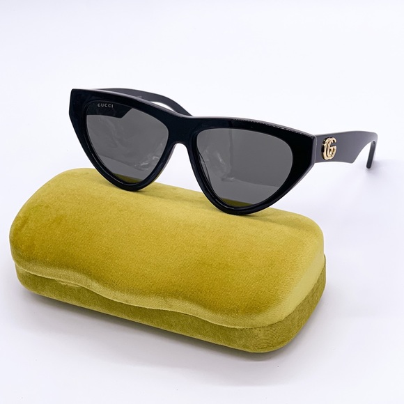 NEW GUCCI GG1333S 001 BLACK CAT EYE WOMEN OMEN SUNGLASSES GUCCI - Picture 2 of 14